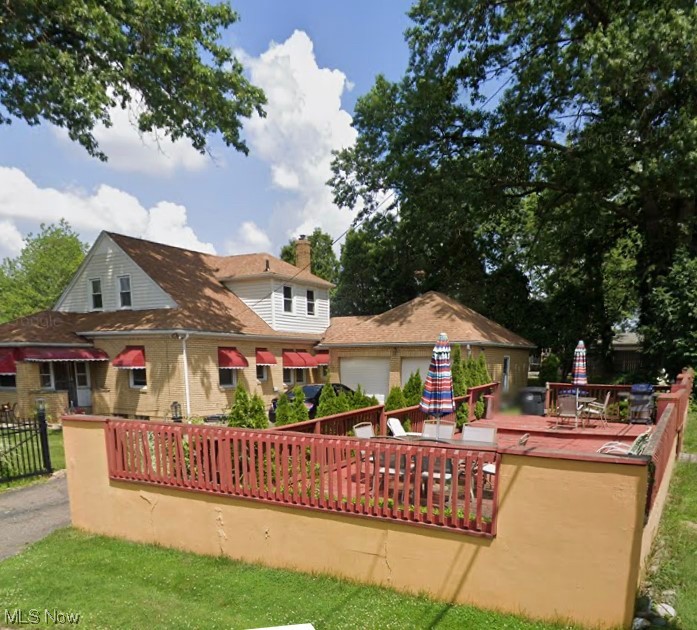 665 Dorchester Road Akron, OH 44320 - Photo 5 of 18 View of front of house featuring a wooden deck