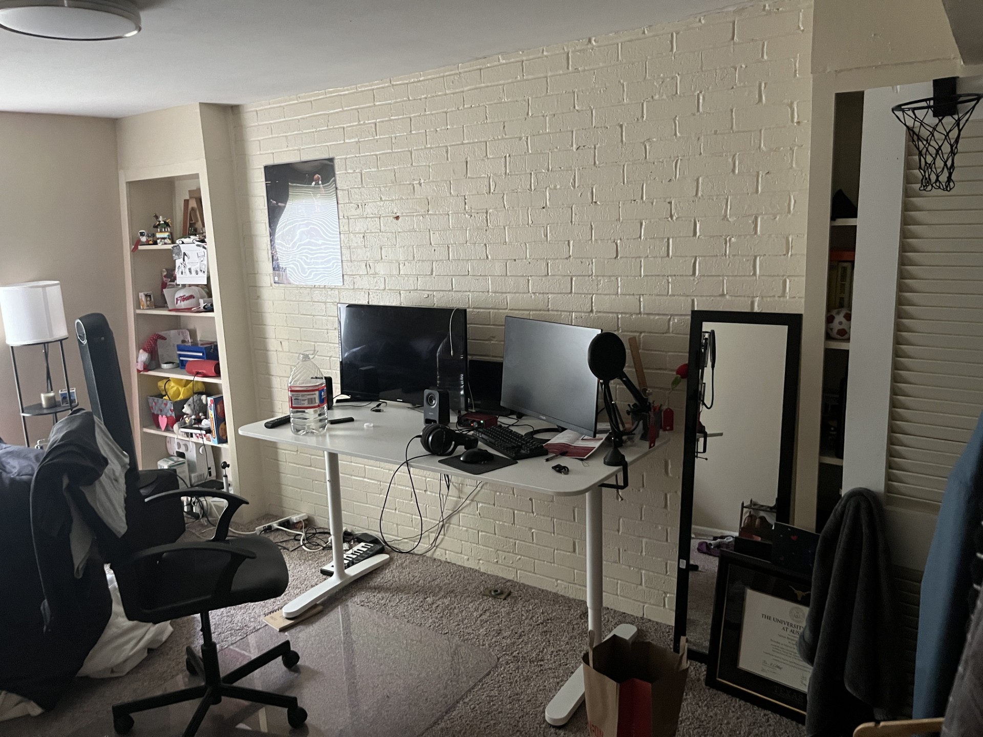 2704 San Pedro Street, Unit 2 Austin, TX 78705 - Photo 14 of 16 a view of a workspace with furniture and a window