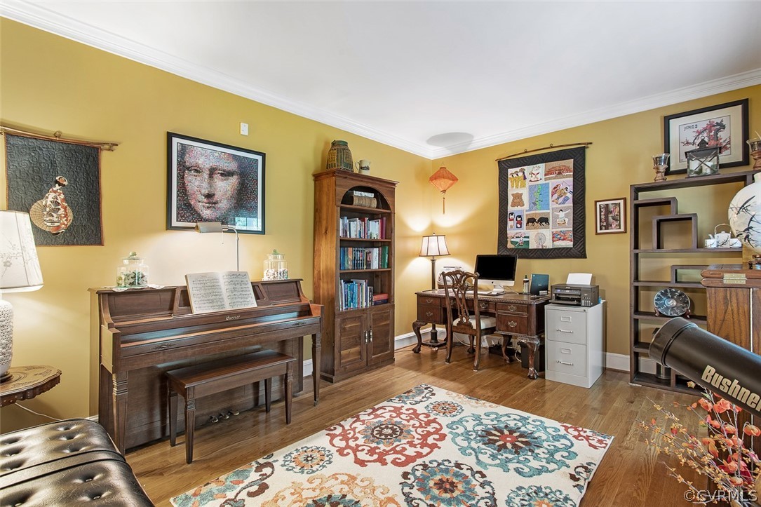 12625 2nd Branch Road Chesterfield, VA 23838 - Photo 21 of 49 Office with hardwood floors