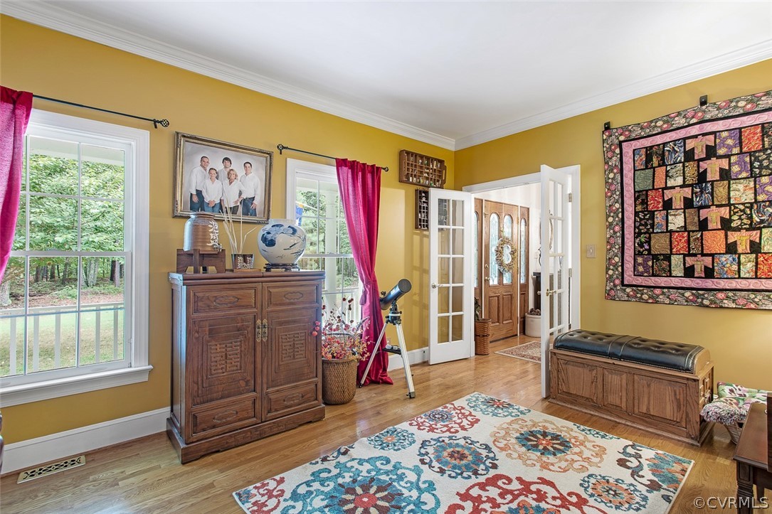 12625 2nd Branch Road Chesterfield, VA 23838 - Photo 22 of 49 Office has crown molding and french doors