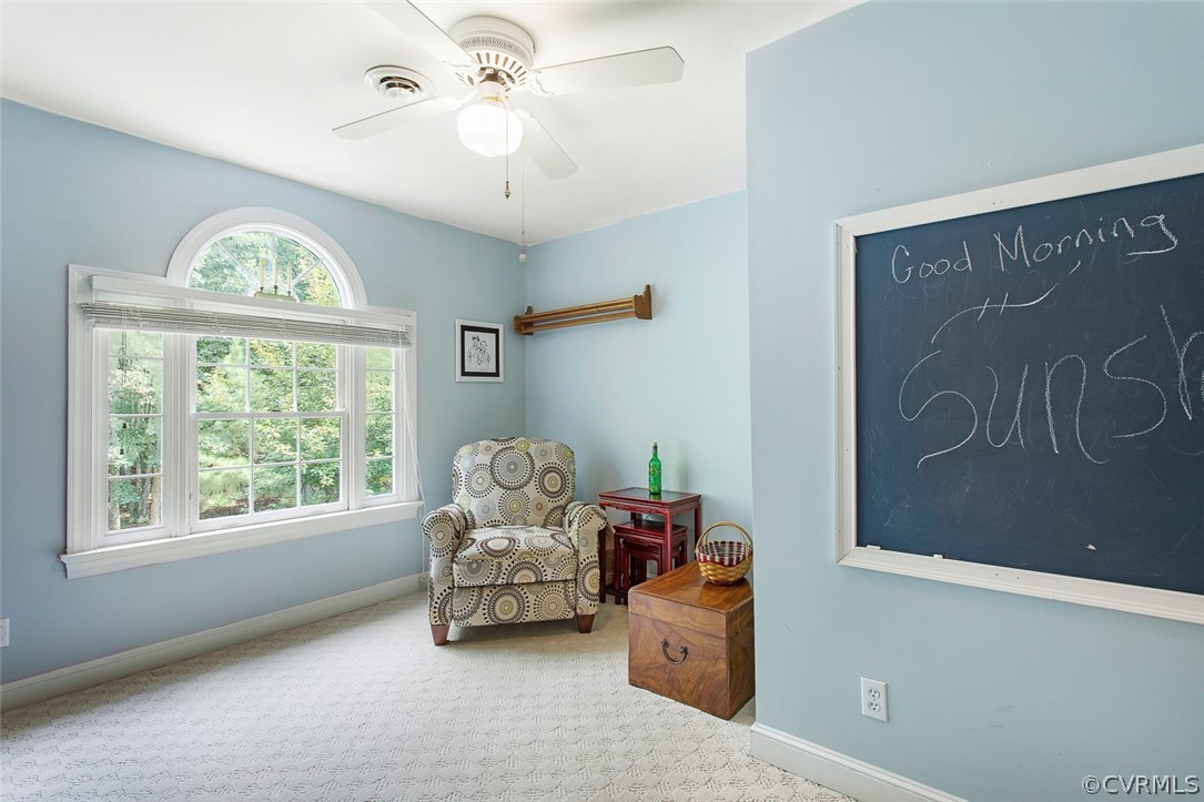 12625 2nd Branch Road Chesterfield, VA 23838 - Photo 32 of 49 2nd Bedroom w/carpet, ceiling fan and picture win