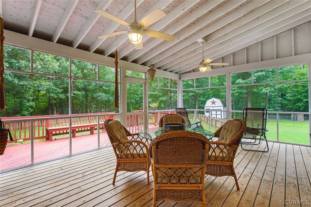 12625 2nd Branch Road Chesterfield, VA 23838 - Photo 40 of 49 Screend porch for relaxing and eating out. Deck f