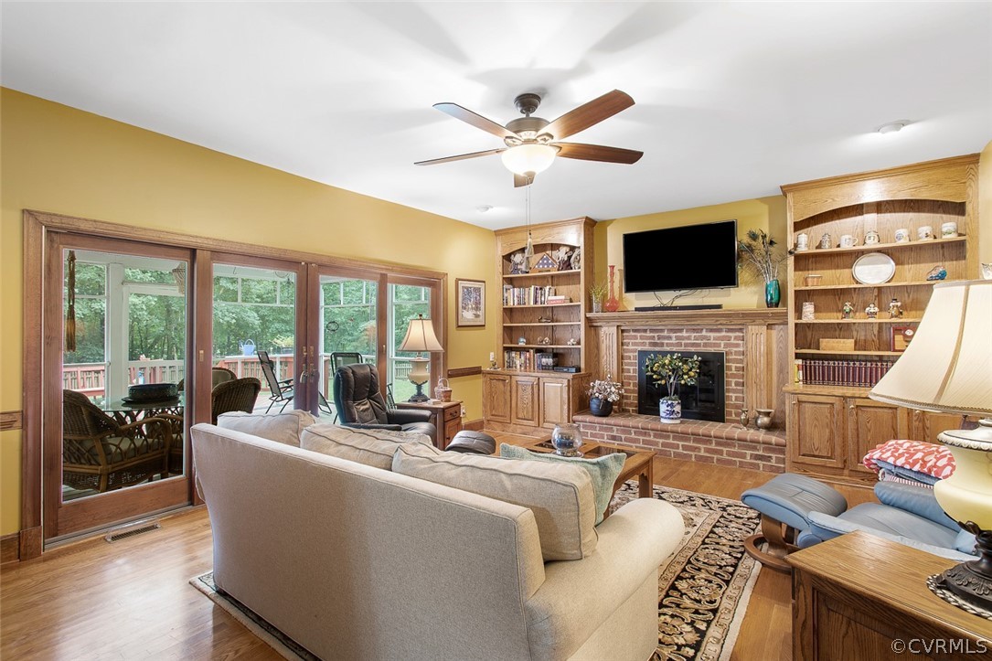 12625 2nd Branch Road Chesterfield, VA 23838 - Photo 10 of 49 Brick Fireplace with new gas log inserts. Built-i