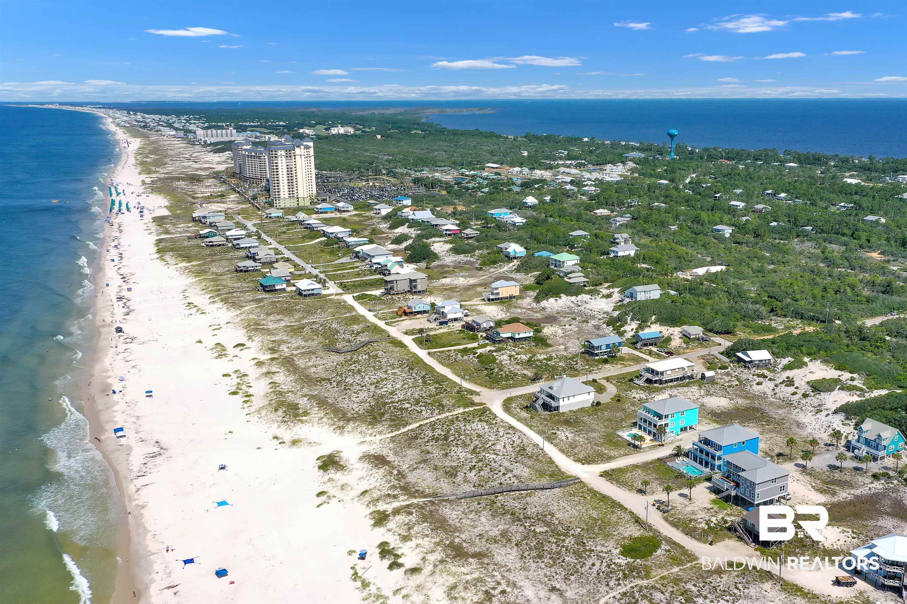 418 Veterans Road Gulf Shores, AL 36542 - Photo 48 of 51 Drone / aerial view of expansive beach