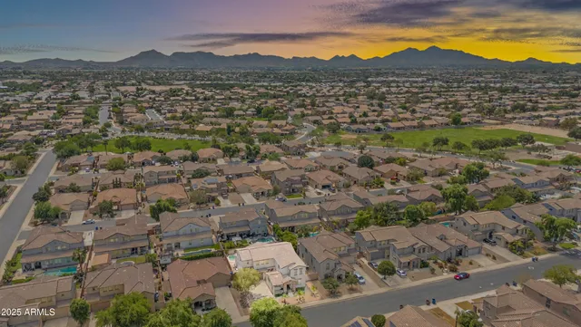 an aerial view of a city