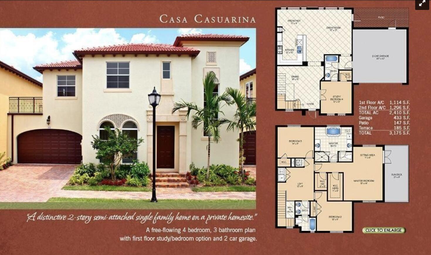 138 Via Palma Lane Boca Raton, FL 33487 - Photo 41 of 41 Floor Plan