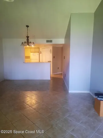 a view of a room with a stove