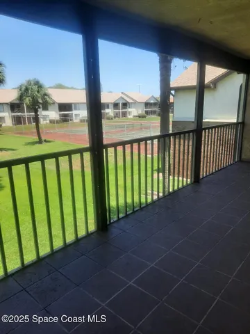 an outdoor view from a balcony