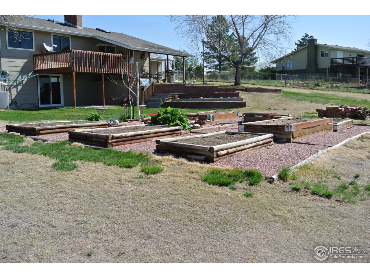 2913 Lake Hollow Road Berthoud, CO 80513 - Photo 32 of 35 Raised beds in garden area