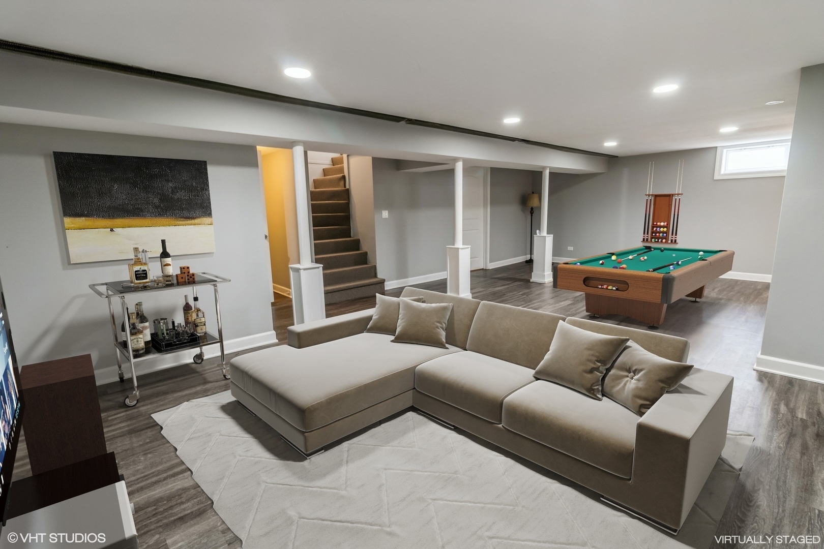 1621 West Talcott Road Park Ridge, IL 60068 - Photo 17 of 26 a living room with furniture and a flat screen tv