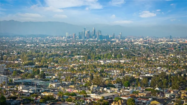 an aerial view of a city