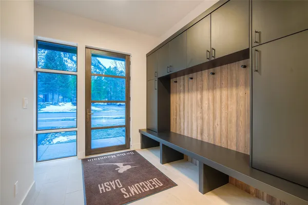 a view of a door