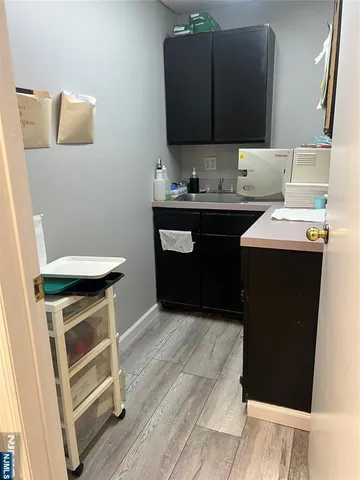 a room with gym equipment