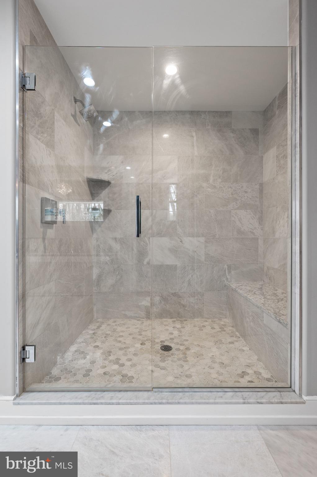 13 Laurel Circle Malvern, PA 19355 - Photo 31 of 84 Enclosed Carrera Marble Shower in Master Bath