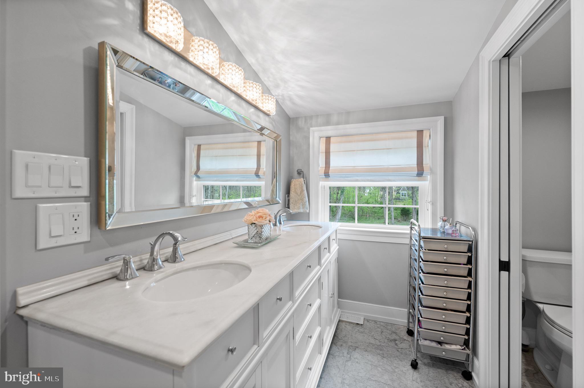 13 Laurel Circle Malvern, PA 19355 - Photo 45 of 84 Bright Jack & Jill Shared Hall Bath