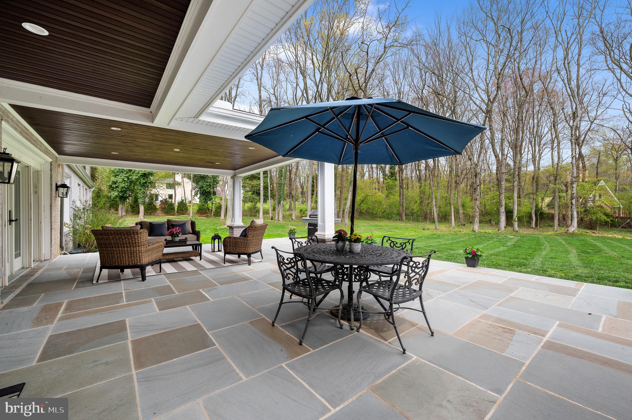 13 Laurel Circle Malvern, PA 19355 - Photo 75 of 84 Flagstone Patio with Multiple Seating Areas