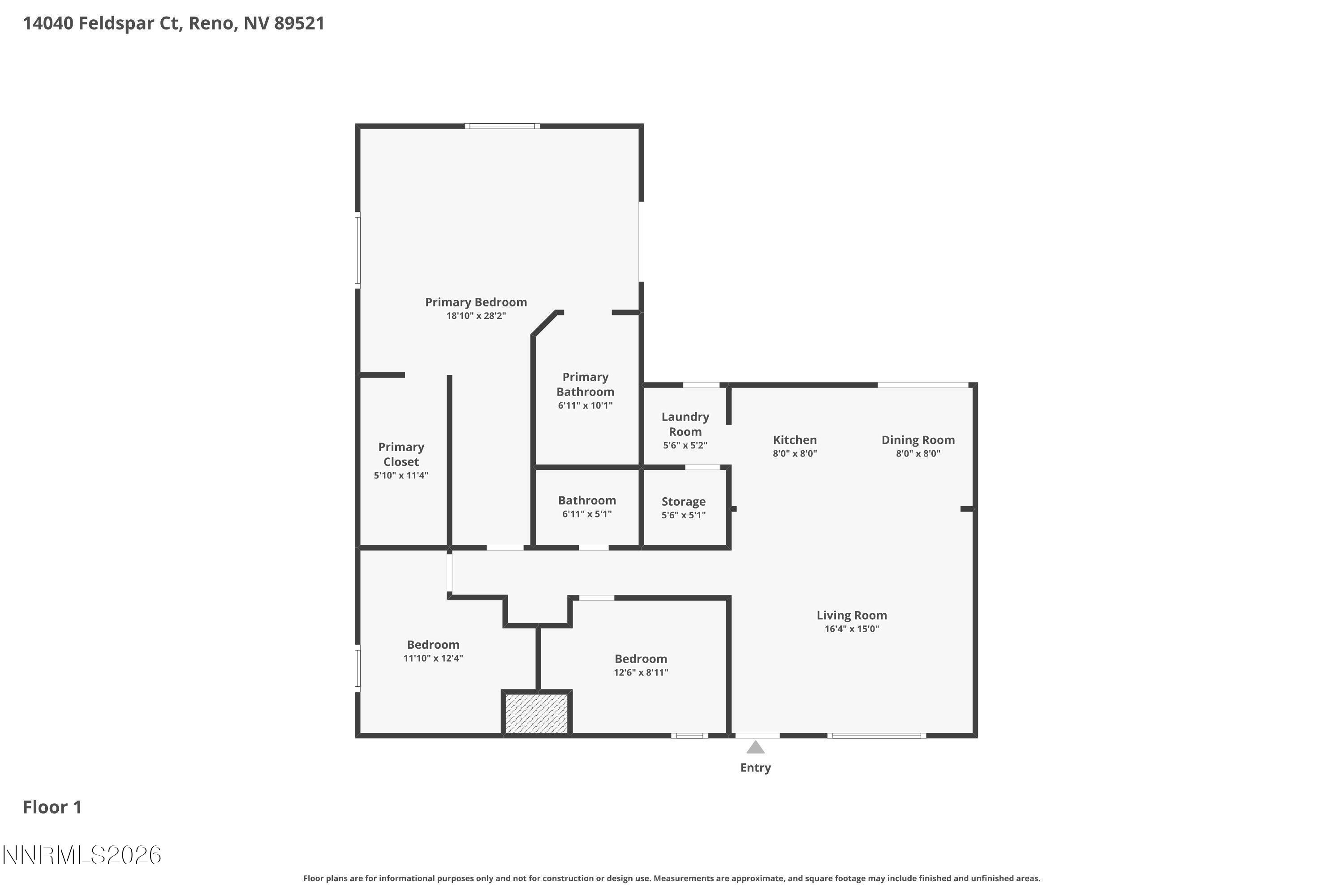 14040 Feldspar Court Reno, NV 89521 - Photo 48 of 48 Floor-1