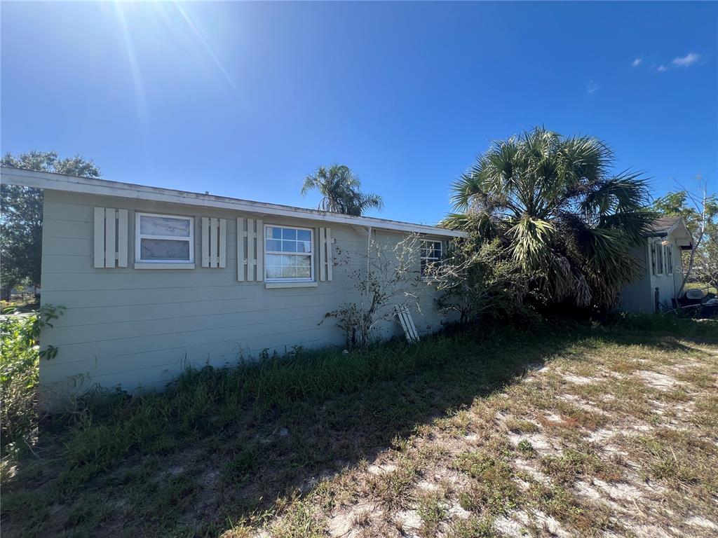 6006 Vel Street Wimauma, FL 33598 - Photo 11 of 17 a backyard of a house with lots of green space and plants