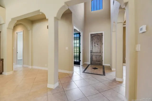 a view of a hallway with a elevator