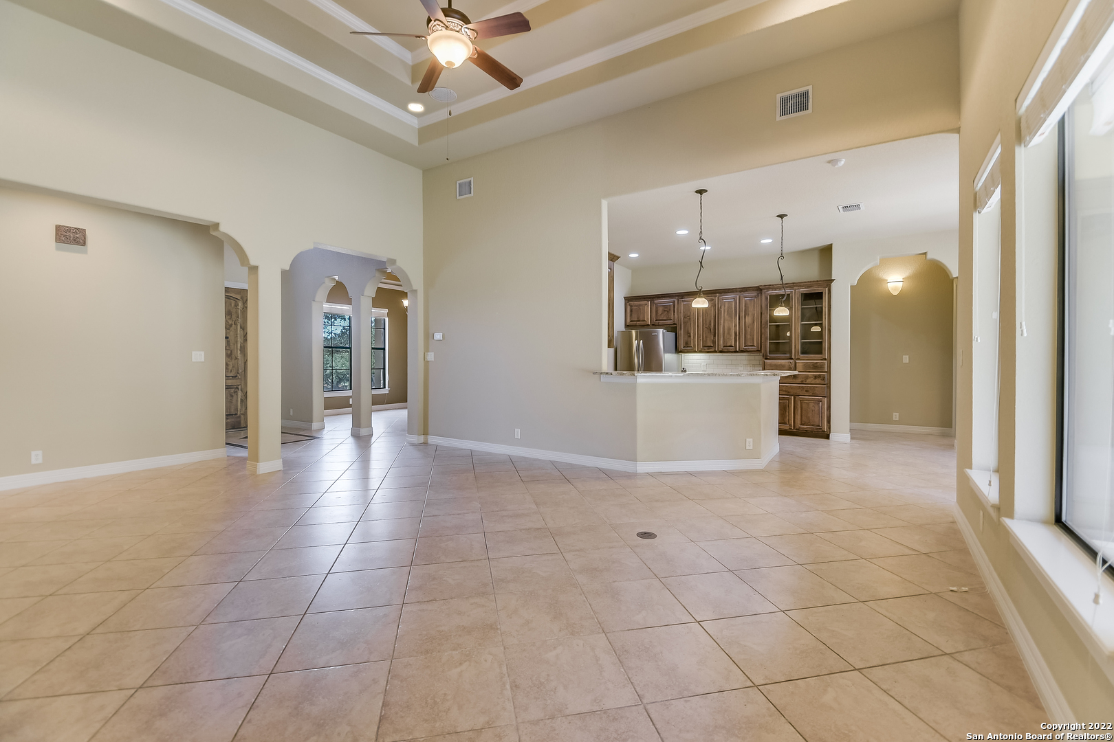 29114 Tivoli Way Boerne, TX 78015 - Photo 8 of 31 a view of a kitchen with a sink and a refrigerator