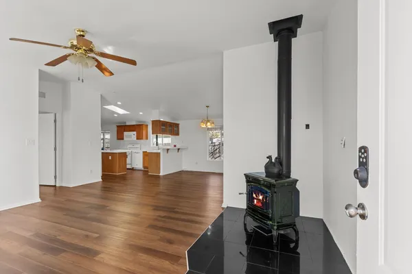 a view of a living room