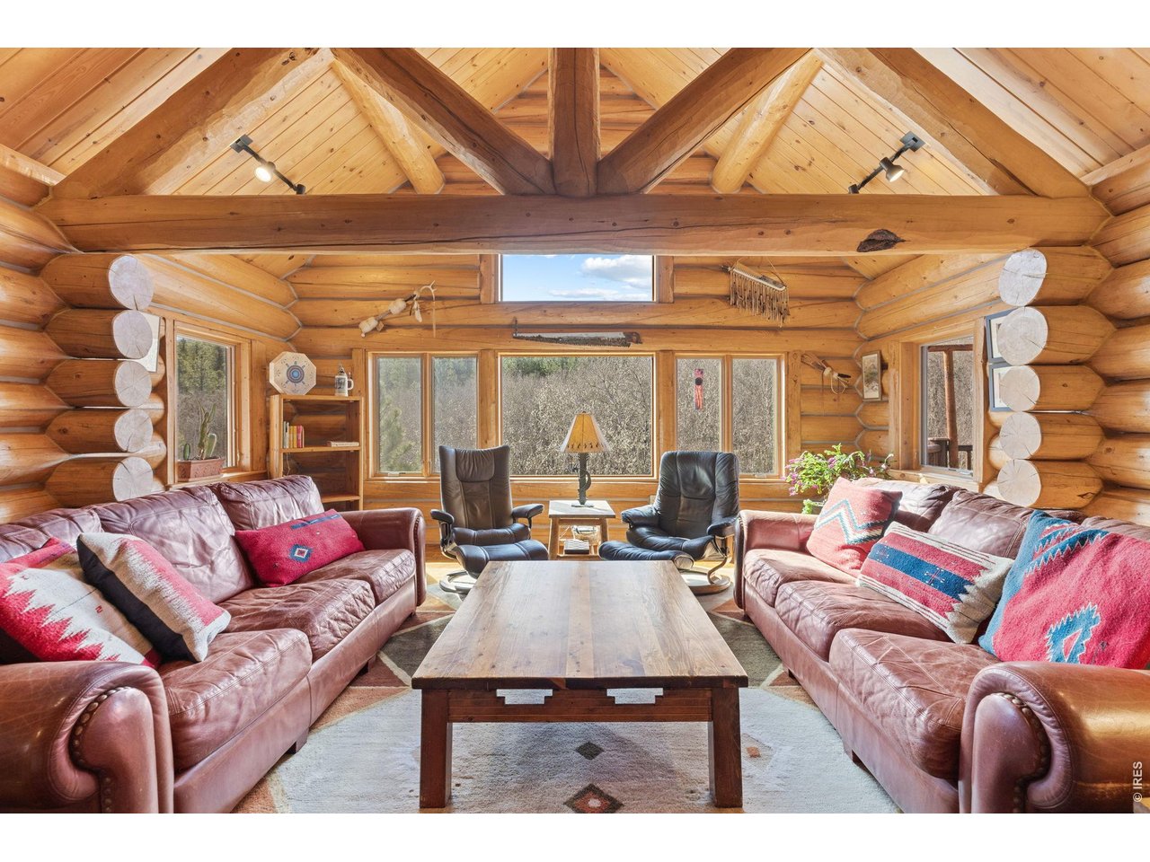 470 Big John Road Lyons, CO 80540 - Photo 6 of 44 a living room with furniture a rug and a large window