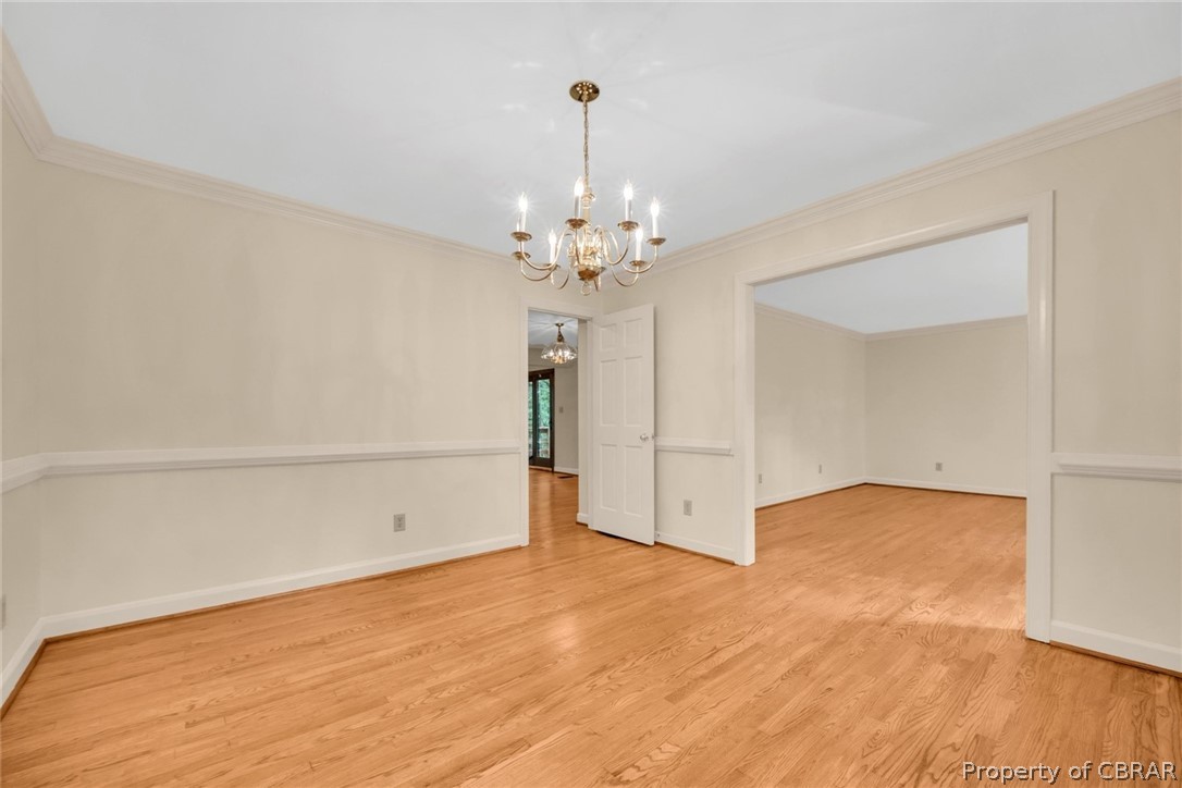 Formal dining room for entertaining and gatherings.