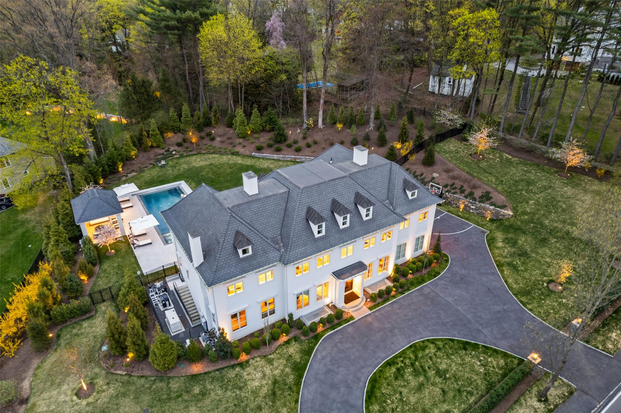 17 Oxford Road Scarsdale, NY 10583 - Photo 41 of 49 an aerial view of a house with outdoor space and street view