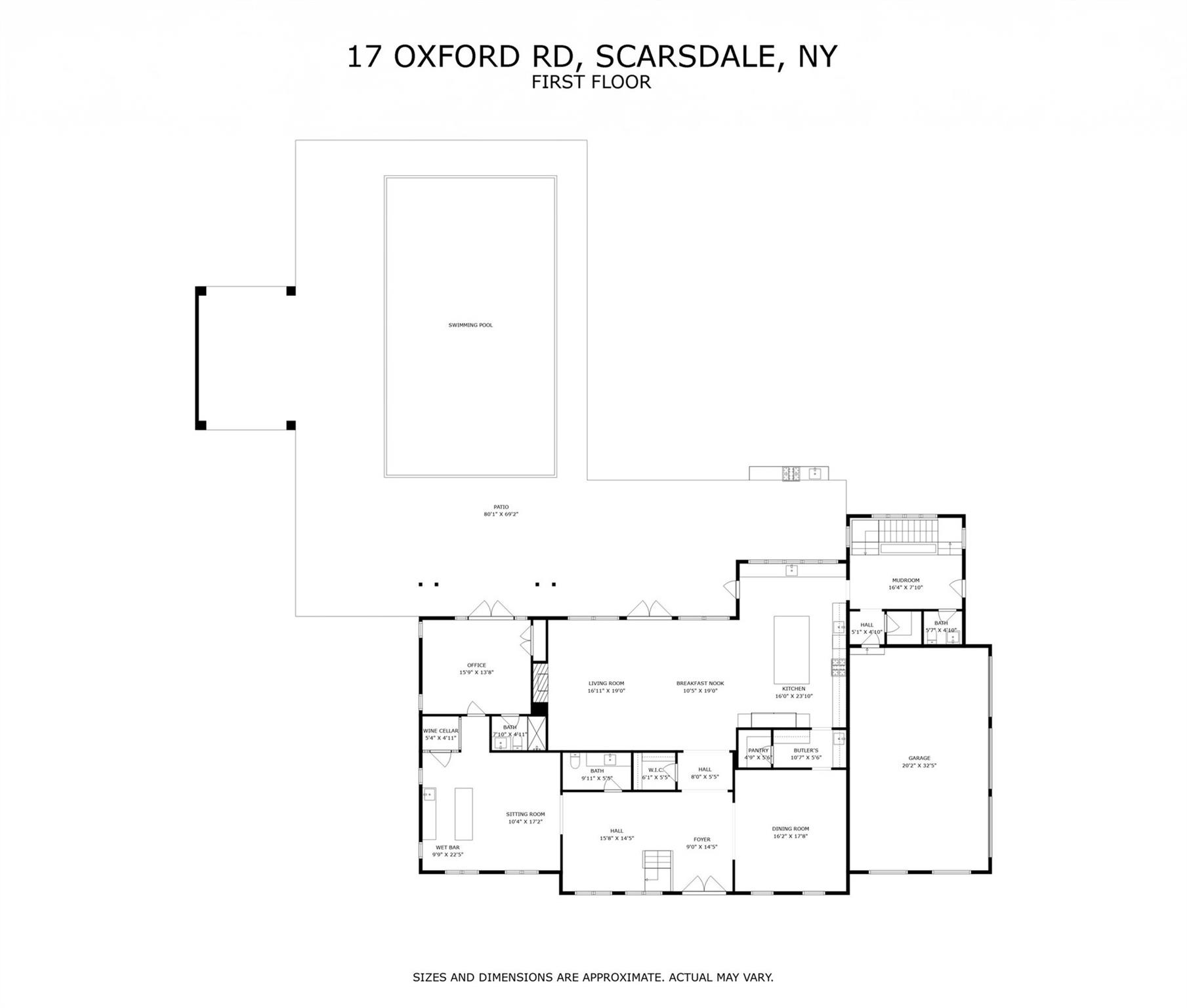 17 Oxford Road Scarsdale, NY 10583 - Photo 46 of 49 a picture of floor plan