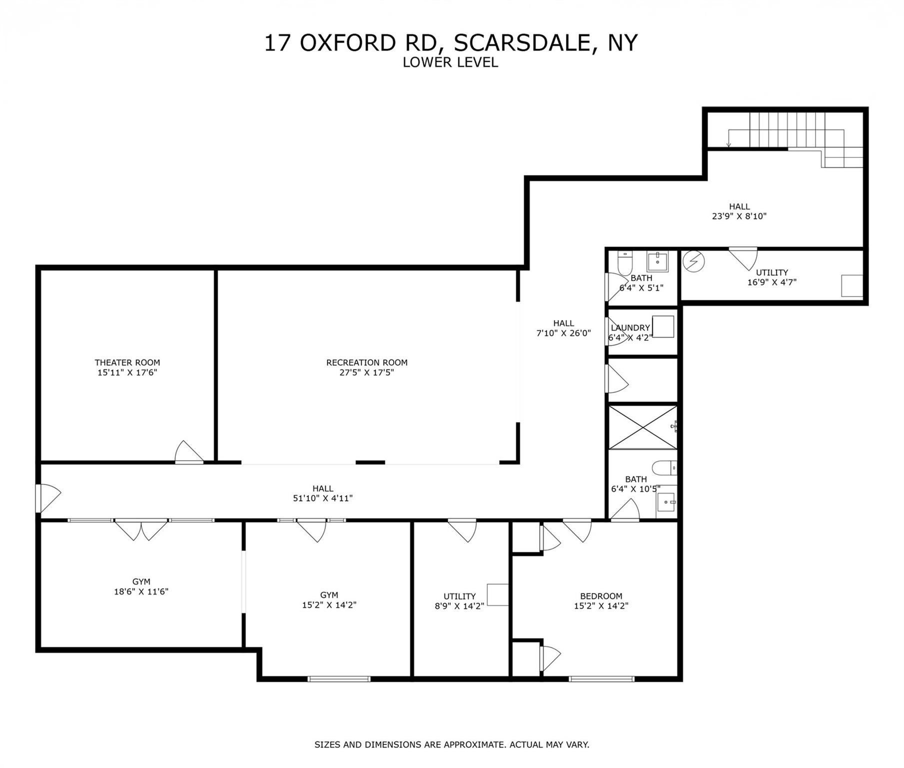 17 Oxford Road Scarsdale, NY 10583 - Photo 48 of 49 a picture of a floor plan