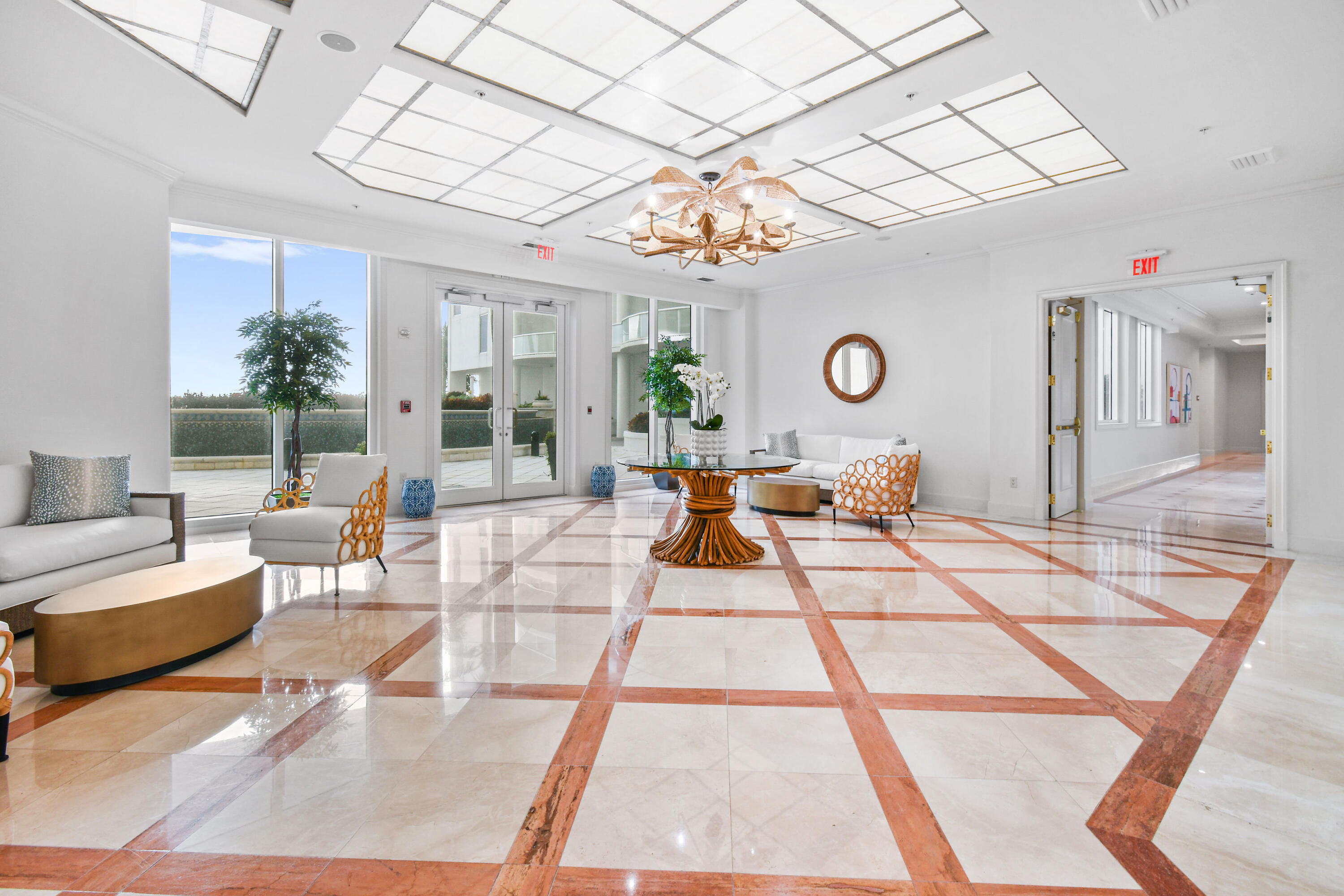 4600 North Ocean Drive, Unit 406 Singer Island, FL 33404 - Photo 88 of 106 a living room with furniture and a table