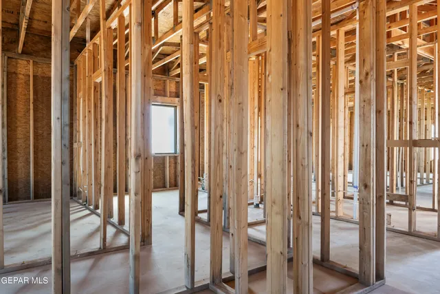 a view of a bathroom with a glass door