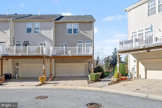 front view of a house with a patio