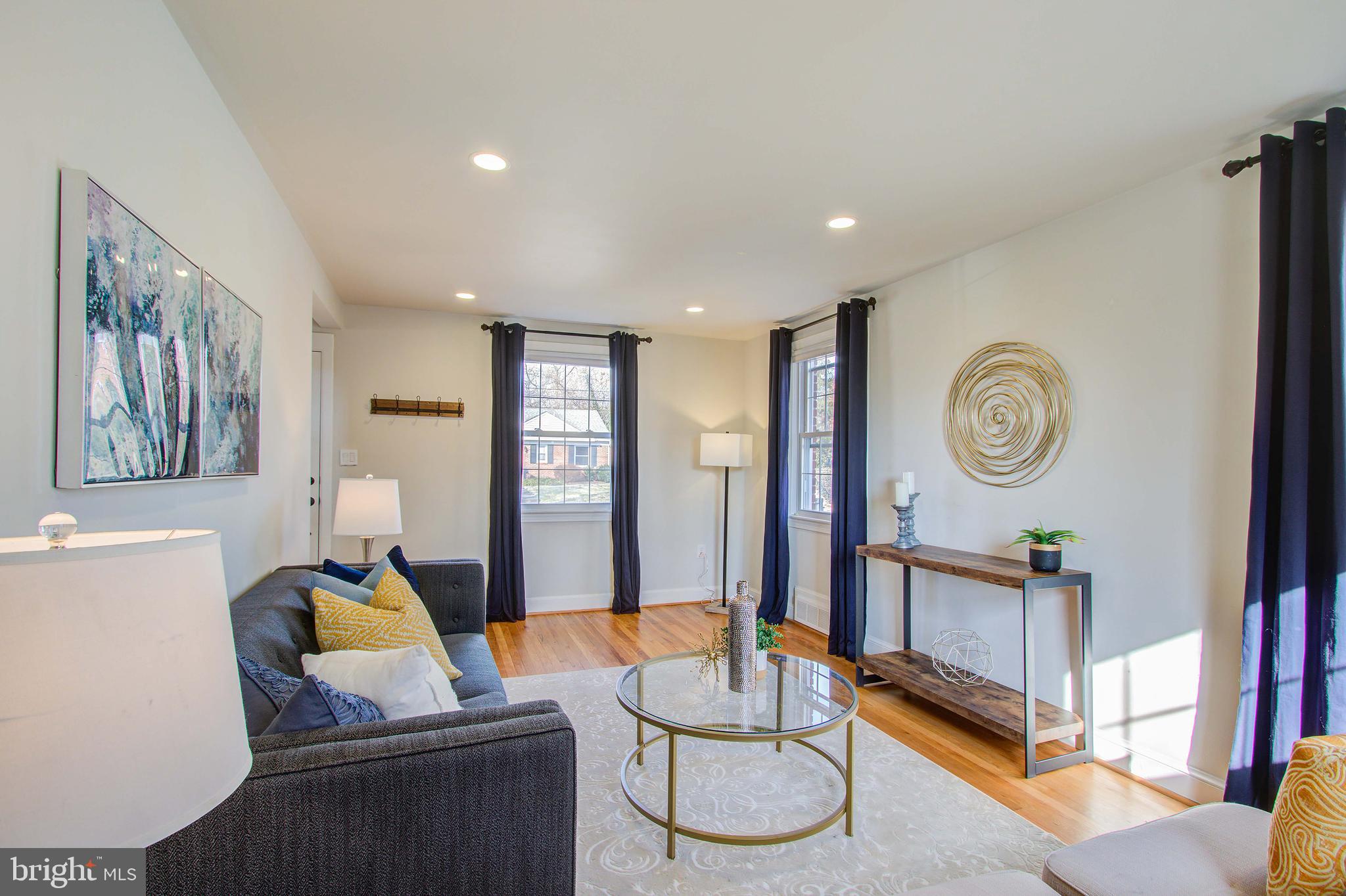 Naturally lit living room
