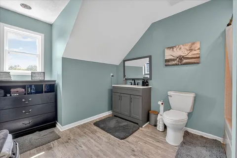 a view of pool with umbrella