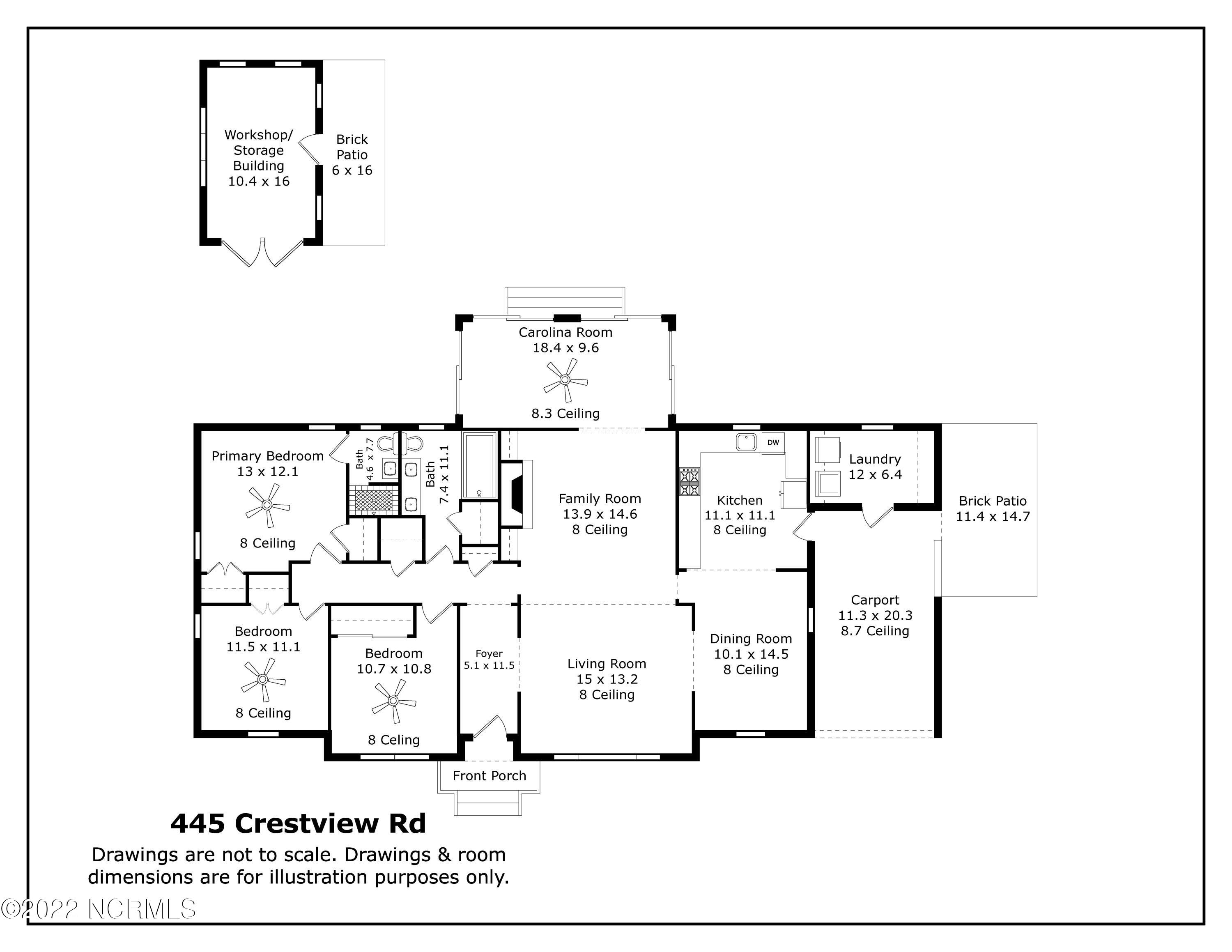 445 Crestview Road Southern Pines, NC 28387 - Photo 5 of 36 445 Crestview Rd