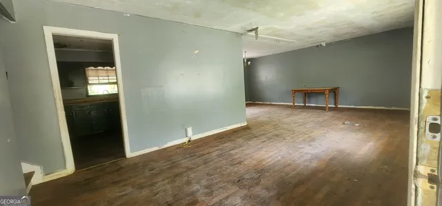 a view of an empty room