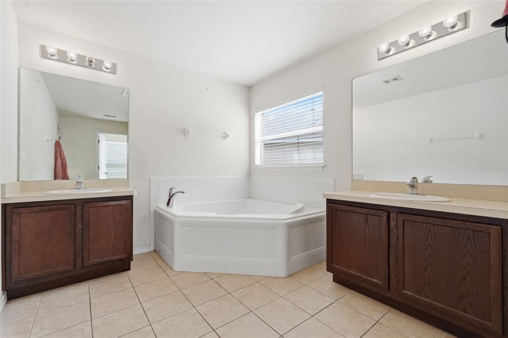 12005 Infinity Drive New Port Richey, FL 34654 - Photo 22 of 48 a bathroom with a tub sink and mirror