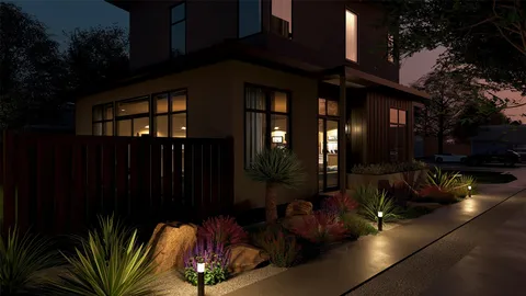 a front view of a house