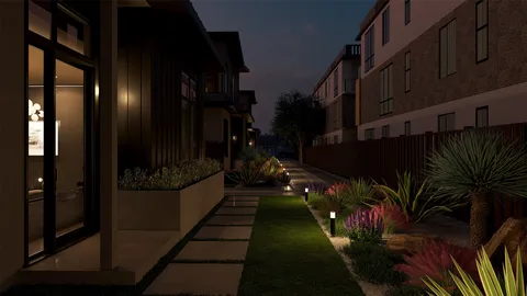 a front view of a house with garage