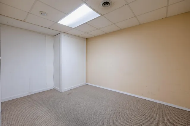 a bathroom with a bath tub