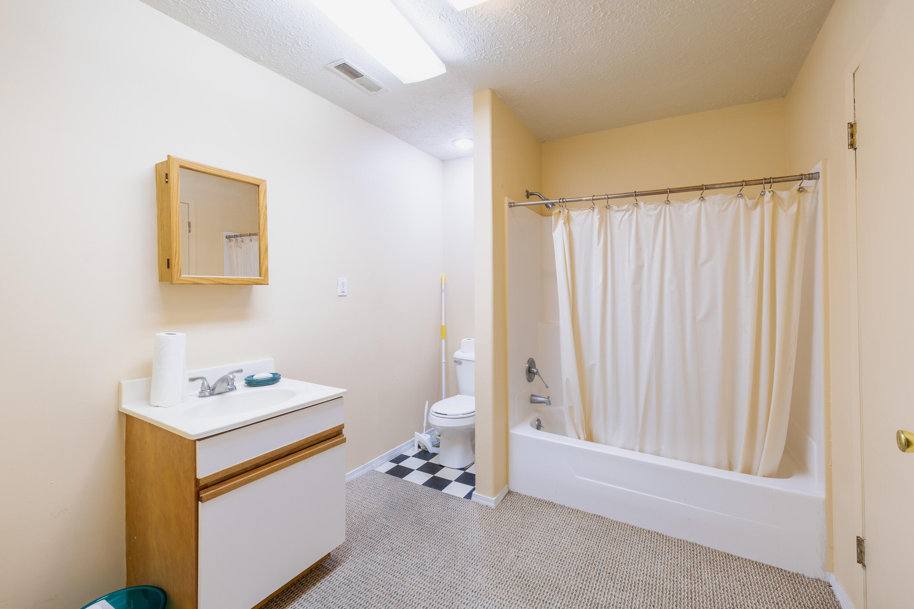 202 East 5th Street Fowler, IN 47944 - Photo 22 of 38 a bathroom with a sink vanity and a mirror