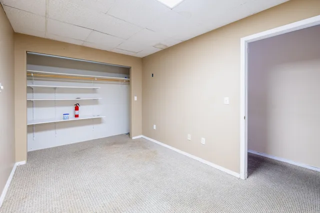 a view of a livingroom with an empty space