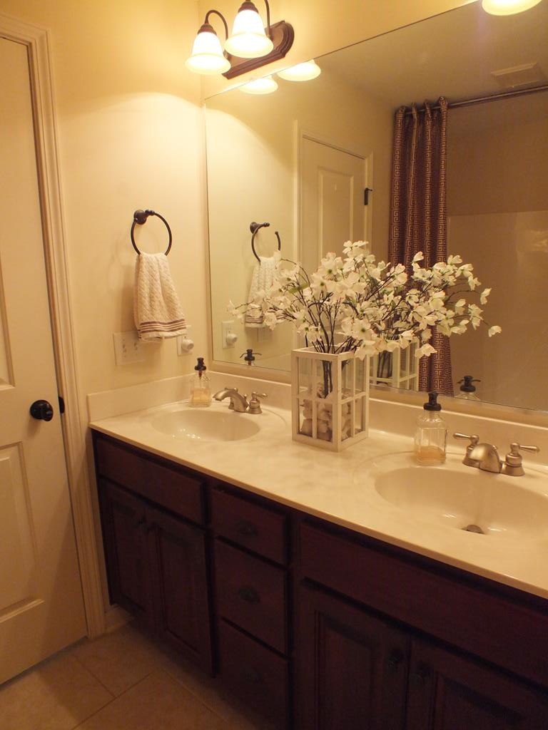 5641 Tucker Road Ooltewah, TN 37363 - Photo 44 of 53 a bathroom with a double vanity sink and a mirror