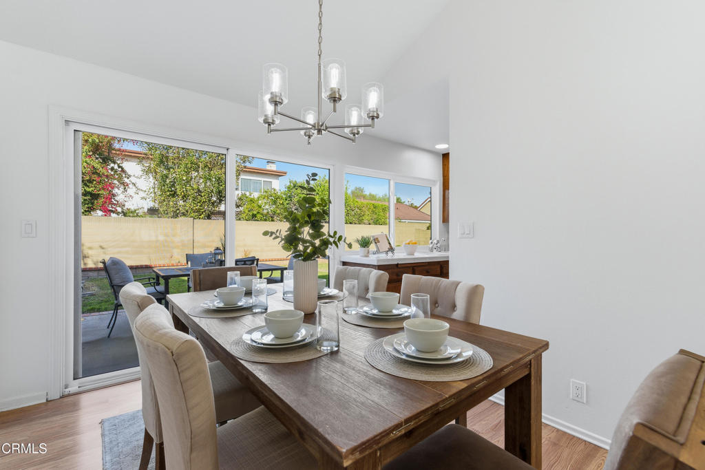 13151 Rose Street Cerritos, CA 90703 - Photo 6 of 24 a view of a dining room with furniture window and outside view