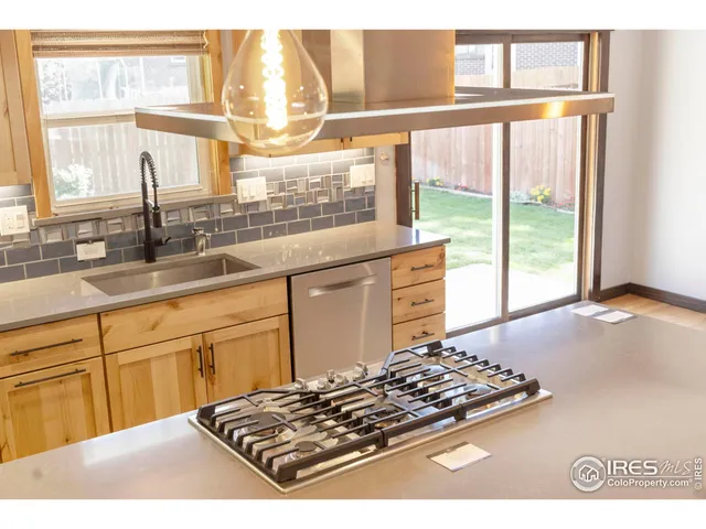 a view of a kitchen from a sink