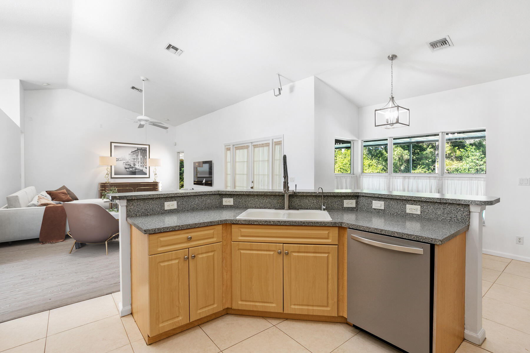 12783 85th Road North The Acreage, FL 33412 - Photo 9 of 37 Kitchen_View_of_Family_Room_web