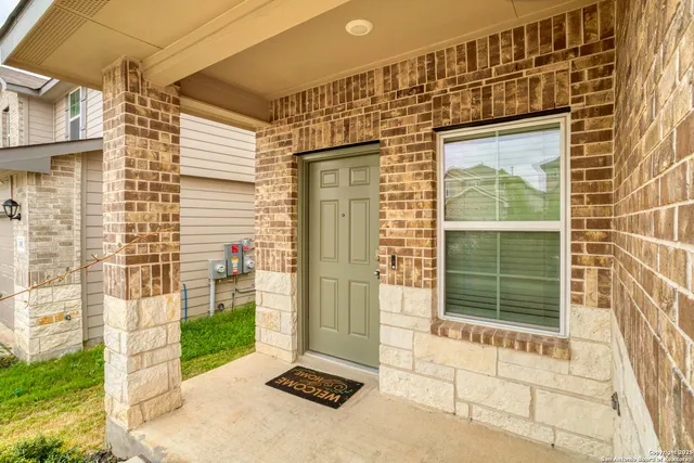 a view of a door with a door