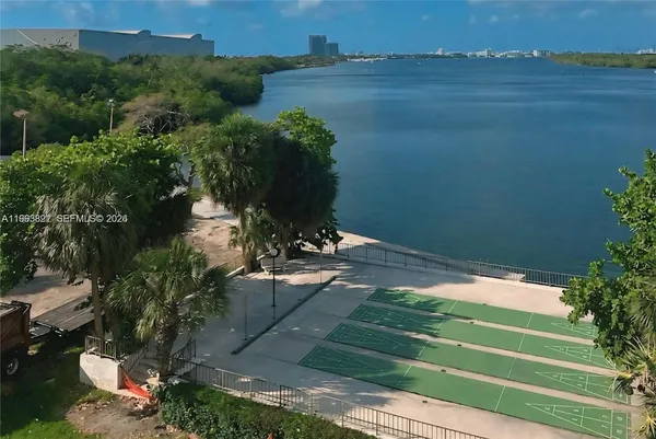 a view of a city with tall buildings