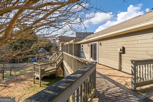 a view of outdoor space with seating space